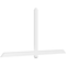 Ekena Millwork Eugene Architectural Grade PVC Gable Bracket, 96"W x 48"H x 2"D x 4"F, 12/12 Pitch GBP096X48X0204EUG00 - alternate 1